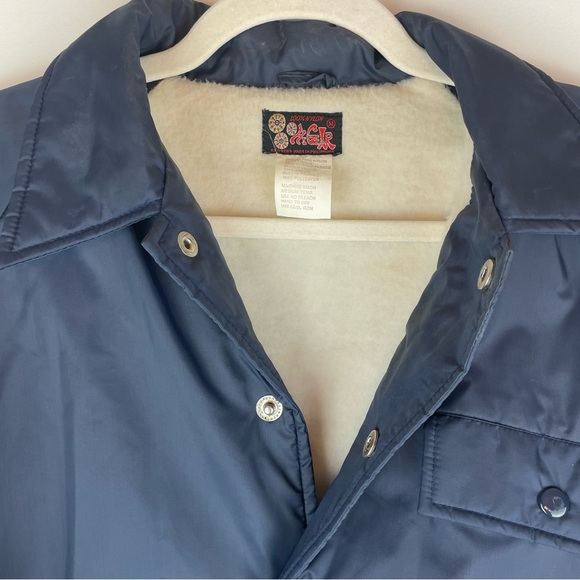 Hi Gear Vintage Nylon Shell Fleece Lined Jacket Men’s Medium Navy - Picture 3 of 4